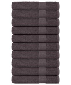 vidaXL Handdoeken FROGN 10 st 100x200 cm 360 g/m² antraciet