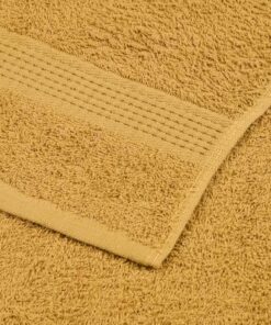 vidaXL Handdoeken FROGN 10 st 100x200 cm 360 g/m² goud