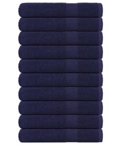 vidaXL Handdoeken FROGN 10 st 100x200 cm 360 g/m² marineblauw