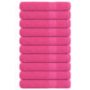 vidaXL Handdoeken FROGN 10 st 100x200 cm 360 g/m² roze