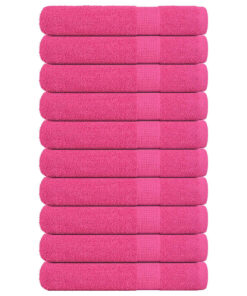 vidaXL Handdoeken FROGN 10 st 100x200 cm 360 g/m² roze