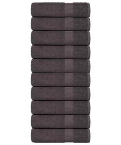 vidaXL Handdoeken FROGN 10 st 50x100 cm 360 g/m² antraciet