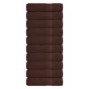 vidaXL Handdoeken FROGN 10 st 50x100 cm 360 g/m² bruin