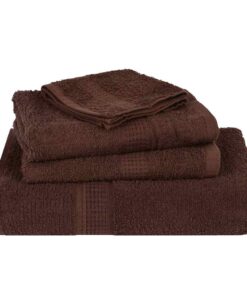 vidaXL Handdoeken FROGN 10 st 50x100 cm 360 g/m² bruin