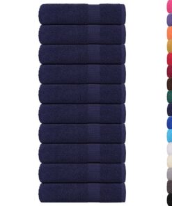 vidaXL Handdoeken FROGN 10 st 50x100 cm 360 g/m² marineblauw