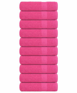 vidaXL Handdoeken FROGN 10 st 50x100 cm 360 g/m² roze