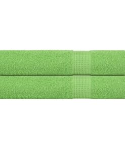 vidaXL Handdoeken FROGN 2 st 100x200 cm 360 g/m² appelgroen