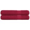 vidaXL Handdoeken FROGN 2 st 100x200 cm 360 g/m² bordeaux