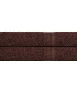 vidaXL Handdoeken FROGN 2 st 100x200 cm 360 g/m² bruin