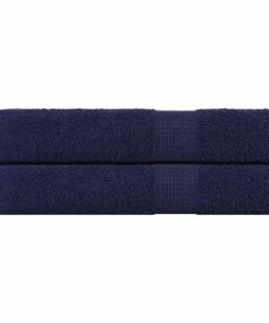 vidaXL Handdoeken FROGN 2 st 100x200 cm 360 g/m² marineblauw