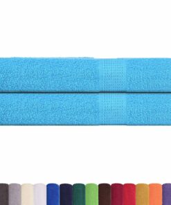 vidaXL Handdoeken FROGN 2 st 100x200 cm 360 g/m² turquoise