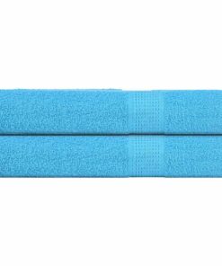 vidaXL Handdoeken FROGN 2 st 100x200 cm 360 g/m² turquoise
