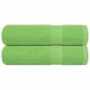 vidaXL Handdoeken FROGN 2 st 50x100 cm 360 g/m² appelgroen