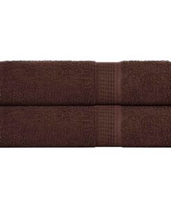 vidaXL Handdoeken FROGN 2 st 50x100 cm 360 g/m² bruin