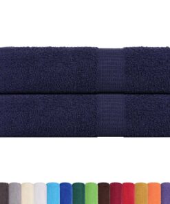 vidaXL Handdoeken FROGN 2 st 50x100 cm 360 g/m² marineblauw