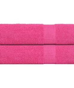 vidaXL Handdoeken FROGN 2 st 50x100 cm 360 g/m² roze