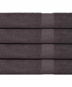 vidaXL Handdoeken FROGN 4 st 100x200 cm 360 g/m² antraciet