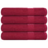 vidaXL Handdoeken FROGN 4 st 100x200 cm 360 g/m² bordeaux