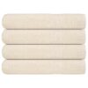 vidaXL Handdoeken FROGN 4 st 100x200 cm 360 g/m² crème