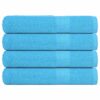 vidaXL Handdoeken FROGN 4 st 100x200 cm 360 g/m² turquoise
