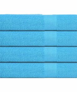 vidaXL Handdoeken FROGN 4 st 100x200 cm 360 g/m² turquoise