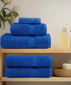 vidaXL Handdoeken FROGN 4 st 50x100 cm 360 g/m² blauw