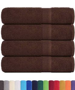 vidaXL Handdoeken FROGN 4 st 50x100 cm 360 g/m² bruin