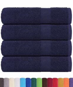 vidaXL Handdoeken FROGN 4 st 50x100 cm 360 g/m² marineblauw
