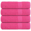 vidaXL Handdoeken FROGN 4 st 50x100 cm 360 g/m² roze