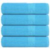 vidaXL Handdoeken FROGN 4 st 50x100 cm 360 g/m² turquoise