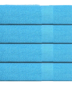 vidaXL Handdoeken FROGN 4 st 50x100 cm 360 g/m² turquoise