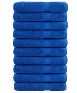 vidaXL Handdoeken SOLUND 10 st 600 g/m² 100x200 cm blauw