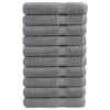 vidaXL Handdoeken SOLUND 10 st 600 g/m² 100x200 cm grijs