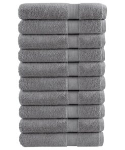 vidaXL Handdoeken SOLUND 10 st 600 g/m² 100x200 cm grijs