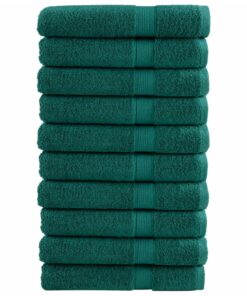 vidaXL Handdoeken SOLUND 10 st 600 g/m² 100x200 cm groen