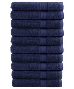 vidaXL Handdoeken SOLUND 10 st 600 g/m² 100x200 cm marineblauw