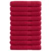 vidaXL Handdoeken SOLUND 10 st 600 g/m² 100x200 cm rood
