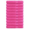 vidaXL Handdoeken SOLUND 10 st 600 g/m² 100x200 cm roze