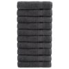 vidaXL Handdoeken SOLUND 10 st 600 g/m² 50x100 cm antracietkleur