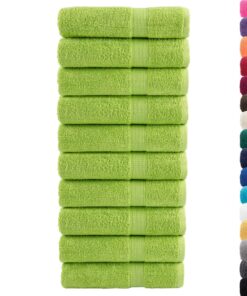 vidaXL Handdoeken SOLUND 10 st 600 g/m² 50x100 cm appelgroen
