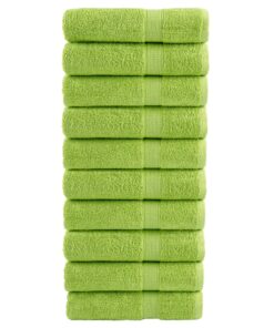 vidaXL Handdoeken SOLUND 10 st 600 g/m² 50x100 cm appelgroen