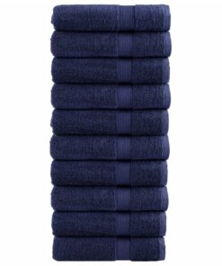 vidaXL Handdoeken SOLUND 10 st 600 g/m² 50x100 cm marineblauw