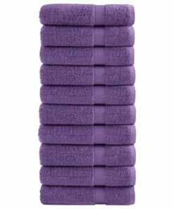 vidaXL Handdoeken SOLUND 10 st 600 g/m² 50x100 cm paars