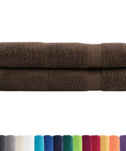 vidaXL Handdoeken SOLUND 2 st 600 g/m² 100x200 cm bruin