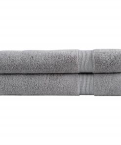 vidaXL Handdoeken SOLUND 2 st 600 g/m² 100x200 cm grijs