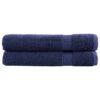 vidaXL Handdoeken SOLUND 2 st 600 g/m² 100x200 cm marineblauw