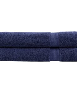 vidaXL Handdoeken SOLUND 2 st 600 g/m² 100x200 cm marineblauw