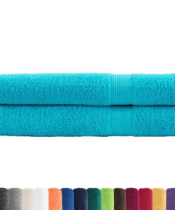 vidaXL Handdoeken SOLUND 2 st 600 g/m² 100x200 cm turquoise