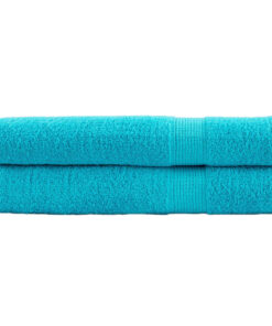 vidaXL Handdoeken SOLUND 2 st 600 g/m² 100x200 cm turquoise