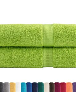 vidaXL Handdoeken SOLUND 2 st 600 g/m² 50x100 cm appelgroen